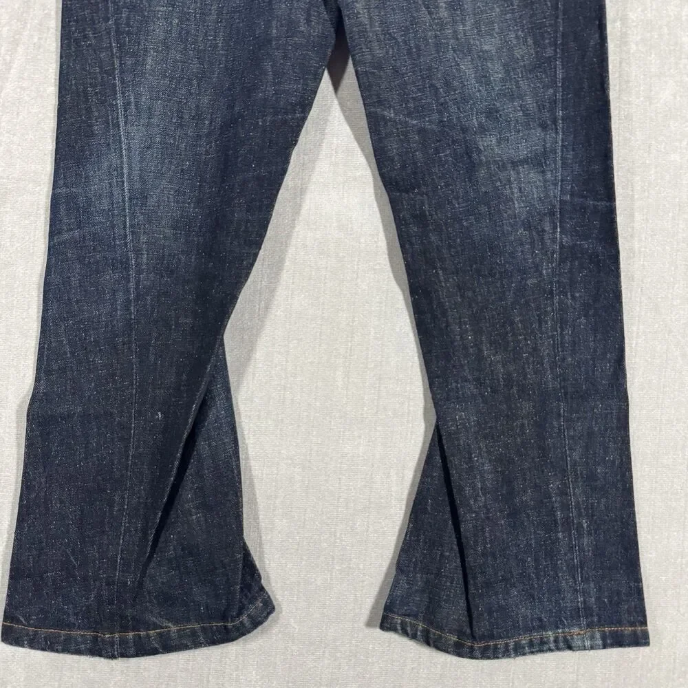 Levi's Engineered Jeans Twisted Denim 1999 Men's 32W Indigo Vintage *ALTERED*
